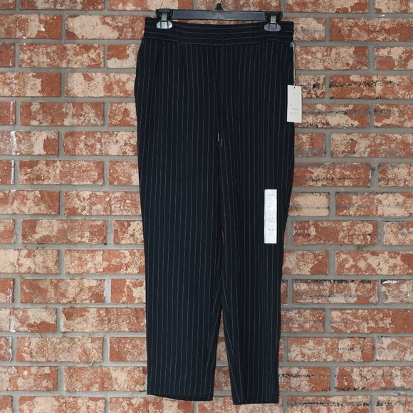 A New Day Navy Pinstripe Pants NWT - Picture 1 of 3